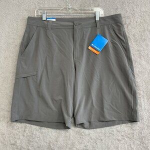 NEW Columbia Men's Size 38x10 Omni-Shade Shorts City Grey Outdoor Cargo